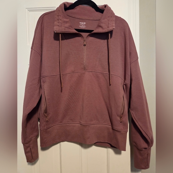 Old Navy Tops - Old Navy Active Dynamic Fleece size XXL Half-Zip Sweater - Mauve